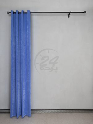پرده تک مخمل پتینه آبی روشن 0685