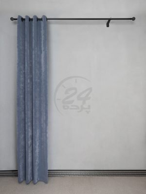 پرده تک مخمل پتینه آبی کدر 1784